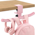Geelin Bag Hook for Desk Table Heavy-Duty Backpack Hanger Clamp On Purse Holder Adjustable Under Desk Bag Hook for Headphones Handbag Hanger for Classroom Dorm Back to School(Pink) by Geelin