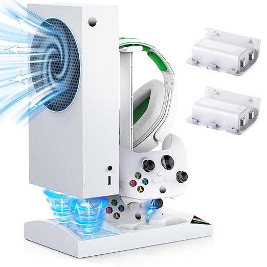 YUANHOT Cooling Fan Charger Stand for Xbox Series S Console &Controller by YUANHOT