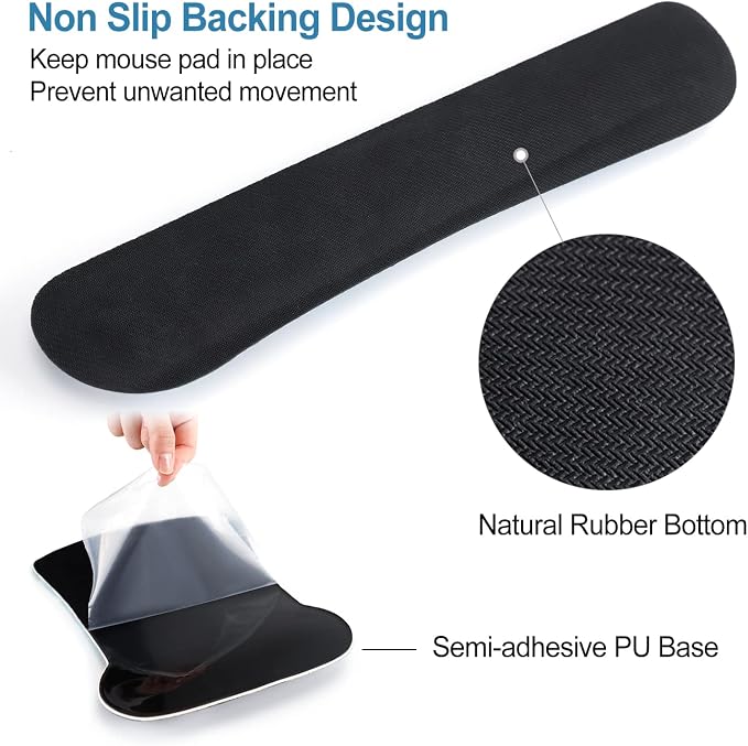ToLuLu Keyboard Wrist Rest Mouse Pad Support, Ergonomic Mousepad fr Laptop - Image 6