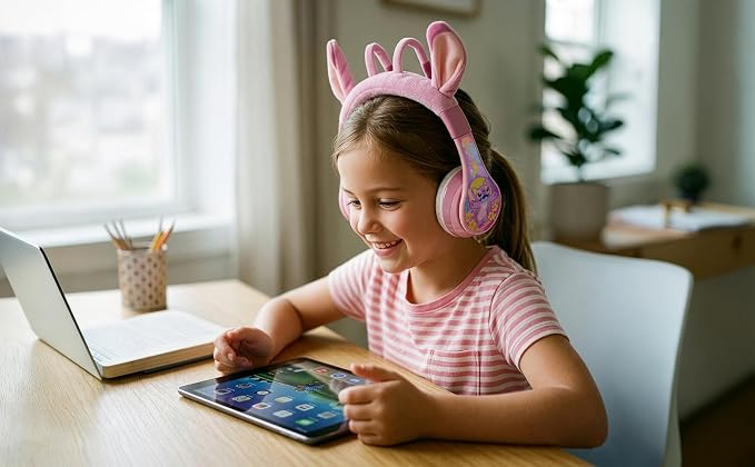 Disney Stitch Angel Bluetooth Headphones for Kids, Wireless Headphones - Image 5