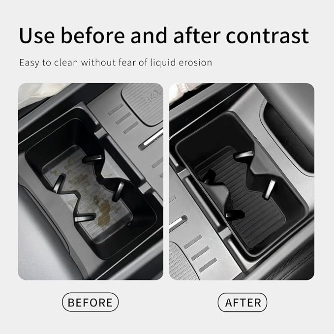 LUCKEASY Cup Holder & Wireless Charging Pad for 2024-2026 Hyundai Santa Fe - Image 7