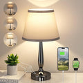 Kakanuo Touch Table Lamp for Bedroom, Small Bedside Lamp with USB C Charging Port, 3 Way Dimmable Touch Control Nightstand Lamp for Living Room and Office, LED Bulb Included by KakanuoLightings