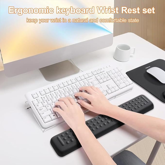 MOSISO Keyboard Stand&Wrist Rest Support for Keyboard &Mouse Pad Set - Image 5