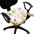 Smiry Stretch Printed Office Computer Desk Chair Seat Covers | Stretch Fit, Soft Fabric Universal Rotating Chair Cover, Washable Removable, Anti-Dust Seat Cushion Protector by Smiry