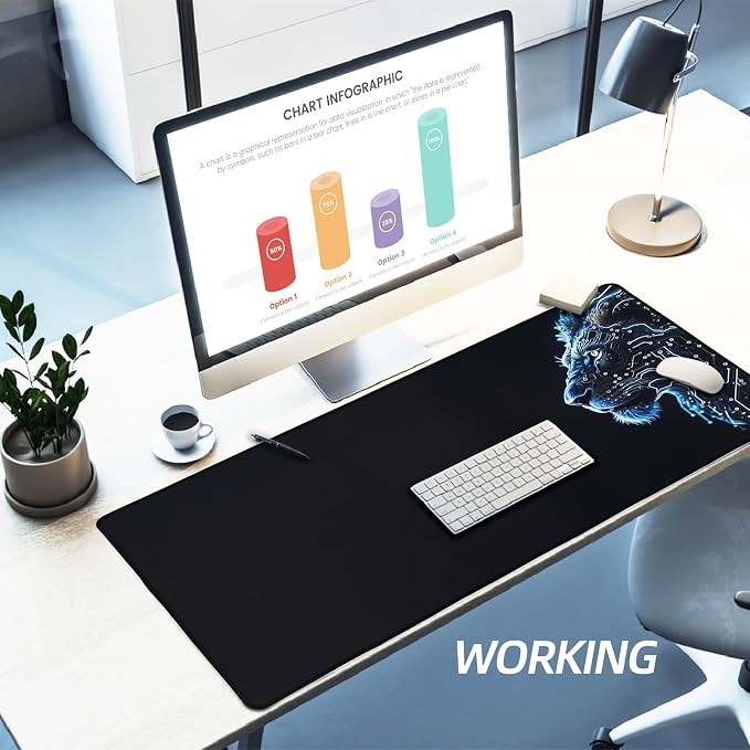 XXL Gaming Mouse Pad 35.4x15.7 Professional Large Mouse Pad & Computer Game Mouse Mat-90x40 Lioncmh - Image 4