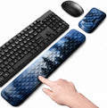 Keyboard Wrist Rest Mouse Wrist Support, Memory Foam Wrist Rest Pad for Computer Laptop, Ergonomic Wrist Cushion Support for Typing Pain Relief, Gaming Home Office, Forest by LIZPARE