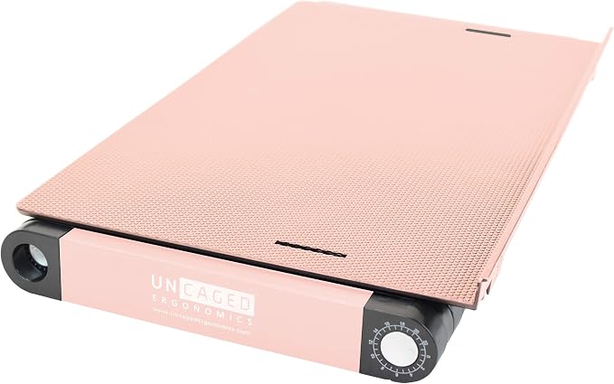 Uncaged Ergonomics Adjustable Laptop Stand for Desk, Cooling Riser (Pink) - Image 2