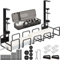 OneLeaf Under Desk Cable Management Tray - No Drill Wire Management Rack for Office, Computer Desk Accessories with Cable Organization by OneLeaf