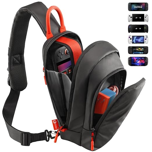 JSAUX Sling Bag for Switch 2, Steam Deck and ROG Xbox Ally X - Image 8