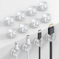 Lamicall 12 Pack Cord Organizer, [1s Lock] Spring Cable Holder Clips by Lamicall