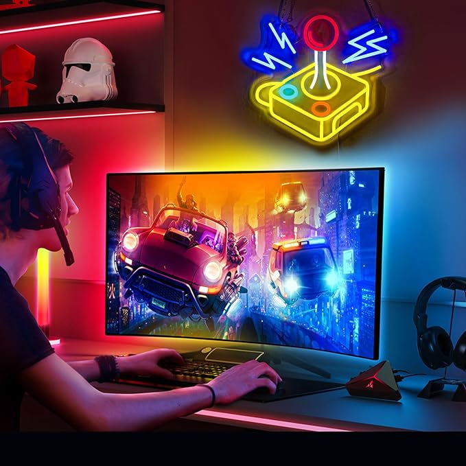 Arcade Gamer Neon Sign, LED Gaming Neon Light Sign for Game Room Wall Decor - Image 4