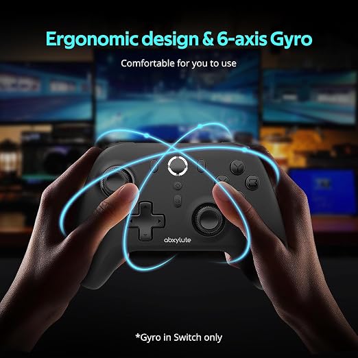 abxylute C6 Wireless PC Controller, Bluetooth Game Controller -1000Hz Polling Rate- Hall Effect Joystick for Windows PC, Switch 1&2, Steam Deck, Android TV/Mobile, iOS, MAC &Tesla Vibration Turbo Lightweight - Image 8
