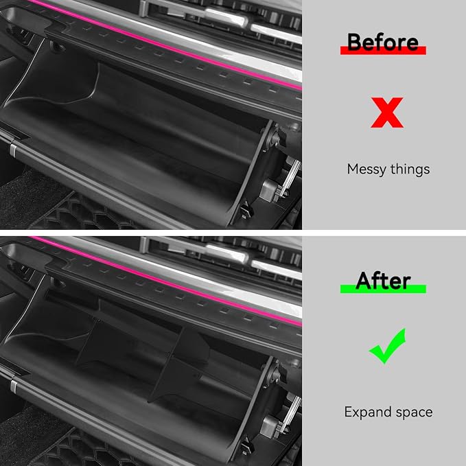 LUCKEASY Glove Box Divider for Hyundai Santa Fe 2026 2025 2024 - Image 3