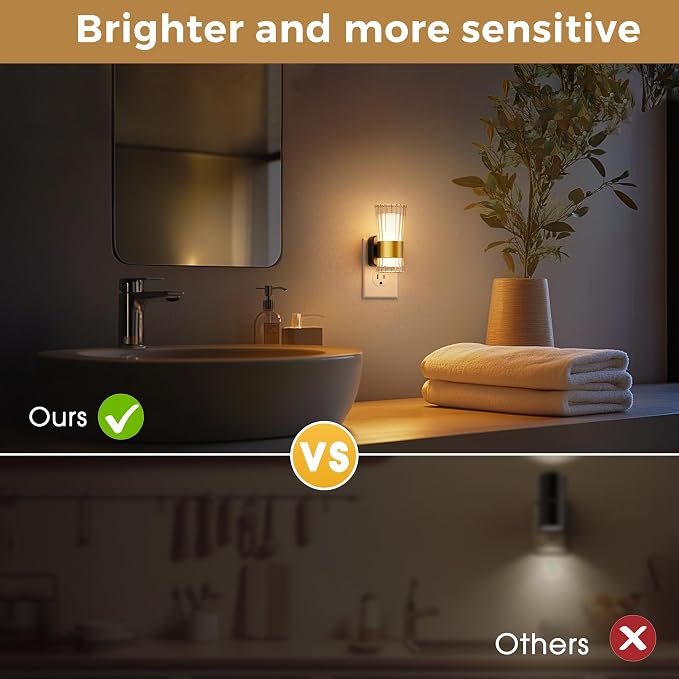 L LOHAS LED Night Light Night Lights Plug into Wall 3000K Soft Warm 0-100LM - Image 5