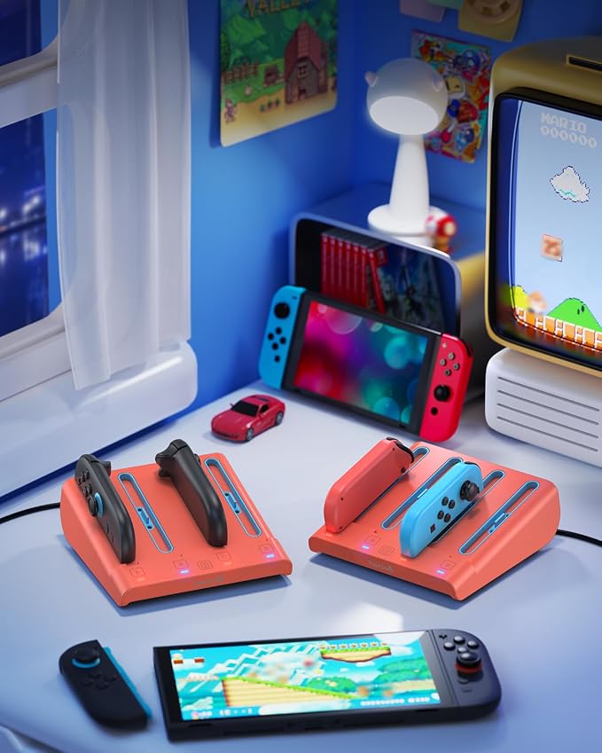 FASTSNAIL Switch Controller Charger for Nintendo Switch 2/1/OLED for JoyCon - Image 7
