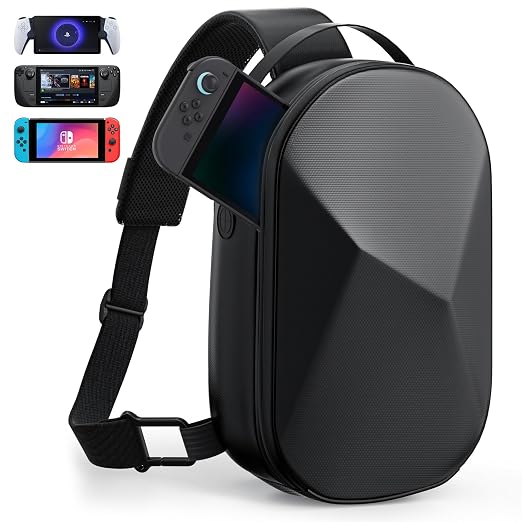 annapro Carrying Case for Switch 2 (2025)/Switch/ROG Xbox Ally X/Steam Deck OLED/Playstation Portal, Protective Hard Shell Travel Case for AC Adapter, Docking Station, Console and Game Accessories by ANNAPROUS