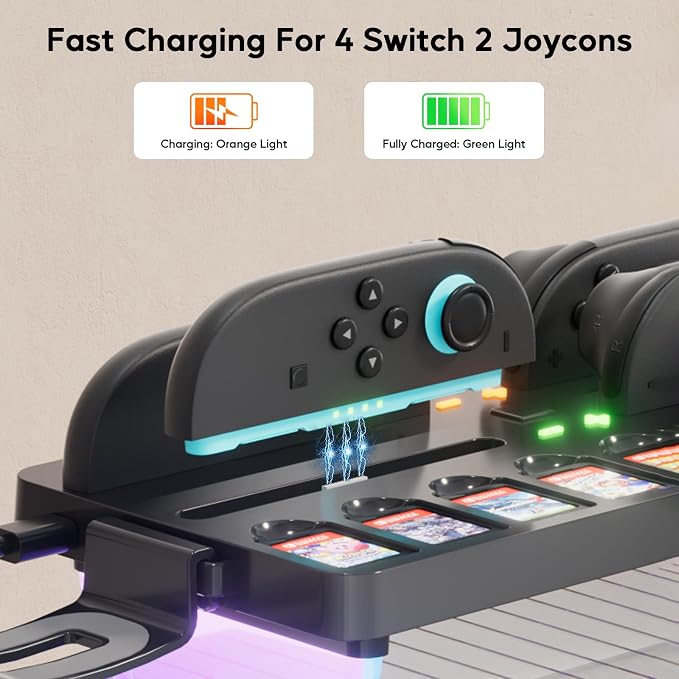 Switch 2 Multifunctional Organizer Station with Joycon 2 Charging Dock - Image 4