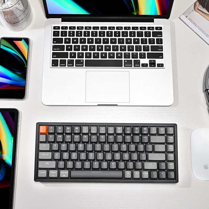 Keychron K2 Wireless Mechanical Keyboard, 75% Layout 84 Key Bluetooth/USB-C Wired Compact RGB Backlit Anti Ghosting/N-Key Rollover, Gateron G Pro Brown Switch Aluminum Frame for Mac Windows, Version 2 - Image 7