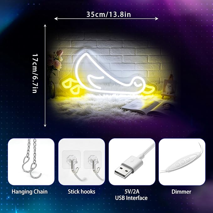 Neon Sign, Duck Neon Signs for Wall Decor LED Signs Neon Light - Image 3