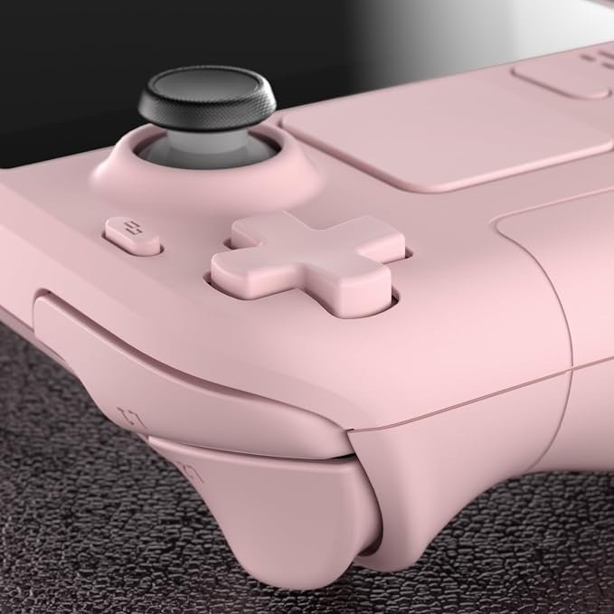 eXtremeRate DIY Full Set Shell with Buttons for Steam Deck LCD, Custom Faceplate Back Plate Replacement Shell for Steam Deck LCD - Cherry Blossoms Pink [Console NOT Included] - Image 8