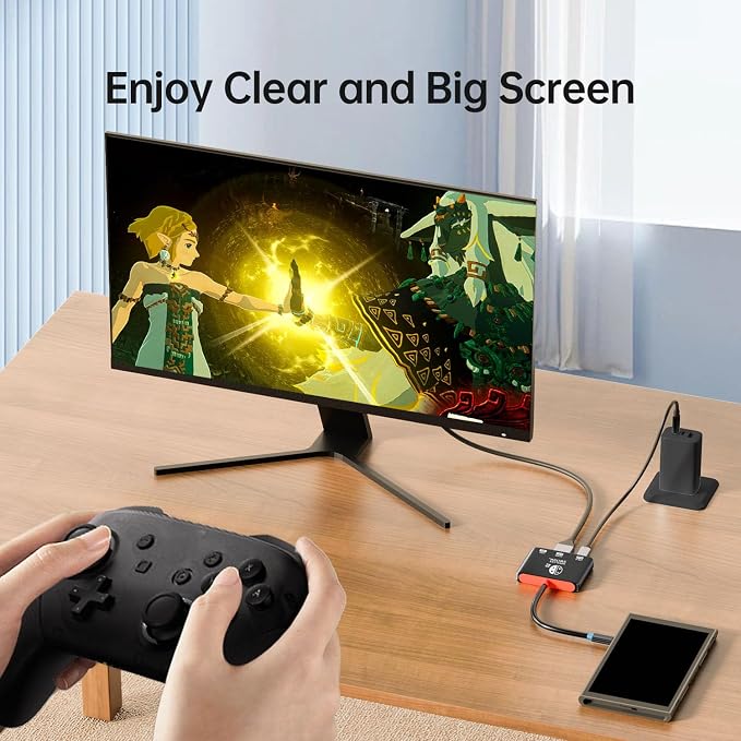 Portable Handheld Gaming Dock USB C Dock with 4K@60Hz HDMI Adapter - Image 5