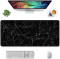 Auhoahsil Large Mouse Pad, Full Desk XXL Extended Gaming Mouse Pad 35" X 15", Waterproof Desk Mat with Stitched Edges, Non-Slip Laptop Computer Keyboard Mousepad for Office and Home, Marble Design by Auhoahsil