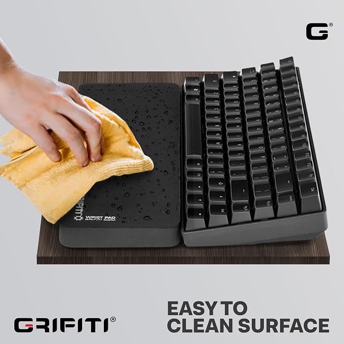 Grifiti Fat Wrist Pad 12" x 4” x 0.75" Inch Keyboard Rest Thick Small Ergonomic Computer Keyboards Hand & Palm Wrists Rests Support Carpal Tunnel Resting Pads Gaming Accessories (Wide 12 x 4 x 0.75) - Image 6