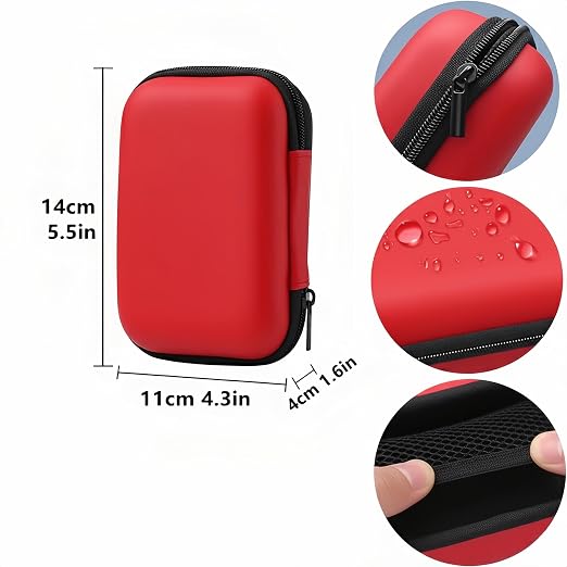 HideRacoon Retro Handheld Game Console Case, Red - Image 6