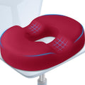 BlissTrends Donut Pillow Seat Cushion, Memory Foam Lifting Cushions | Donut Chair Cushions for Postpartum Pregnancy&Hemorrhoids,Tailbone Pain Relief Cushion for Office&Home Chairs(XX-Large, Red) by BlissTrends