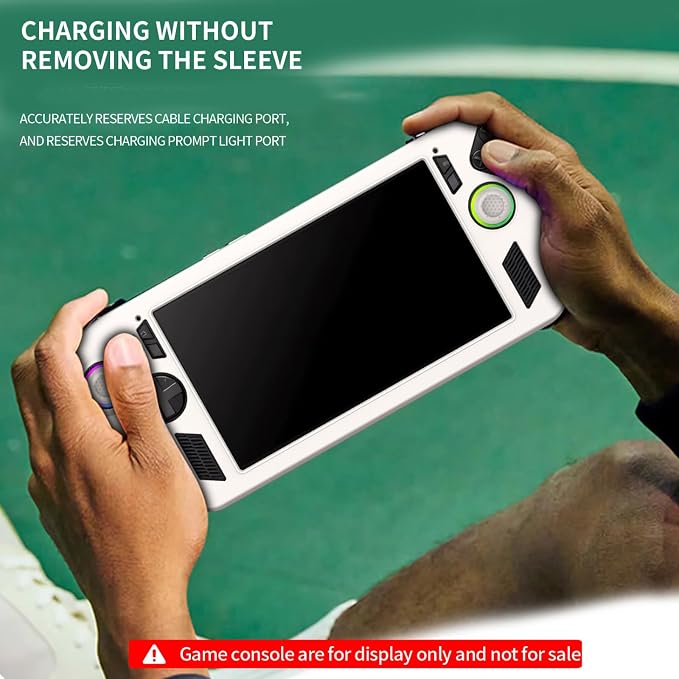 Silicone Protective Cover for ROG Ally X Portable Console Ergonomic Anti-Drop,Scratch Resistant Protective Cover Stand for ROG Ally X Gaming Gear - Image 6