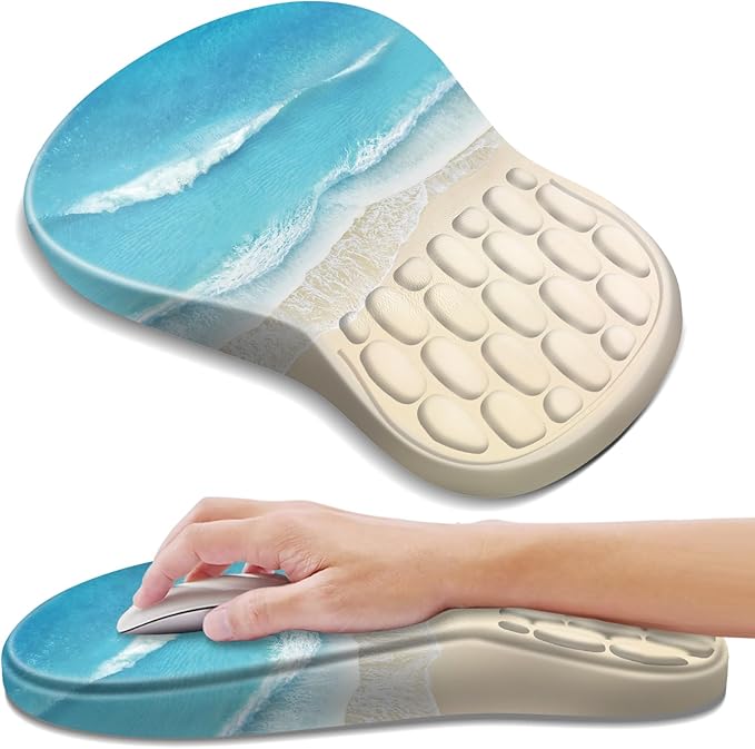 YIWEI Ergonomic Mouse Pad with Wrist Rest for Carpal Tunnel Pain Relief by Unknown