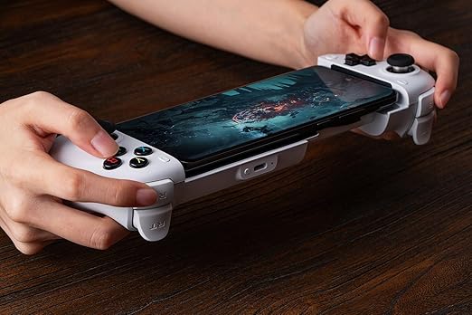 8BitDo Ultimate Mobile Gaming Controller for Android devices, Bluetooth Mobile Game Controller with Hall Effect Joysticks and Hall Triggers (White) - Image 7