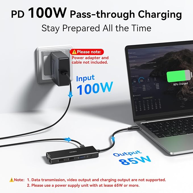 USB C Docking Station Dual Monitor for HP,Laptop Docking Station 3 Monitors - Image 7