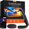 FFJ TV LED Backlight with Sensor, 14.7ft Cuttable RGB Lights that Change with TV for 55-65 Inch Screen and PC Monitor, Smart App Control, Game & Music Sync Color Changing Light by FFJ
