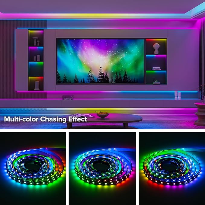 BTF-LIGHTING WS2811 Addressable RGB LED Strip 16.4FT 150LED DC12V IP65 - Image 6