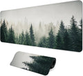 Gaming Mouse Pad with Anti-Slip Rubber Base, Extended Large Computer Mouse Mat with Stitched Edges, Long XL Anime Mousepad for Laptop and Keyboard, 31.5 x 11.8 inch (Forest Tree) by Unknown