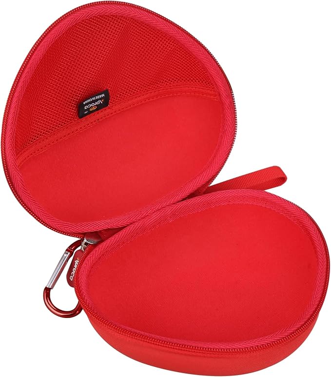 Aproca Kids Headphones Case Compatible with iClever BTH12 / HS19 / BTH26 Kids Bluetooth Headphones, Storage Hard Bag -Red (Case Only) - Image 2