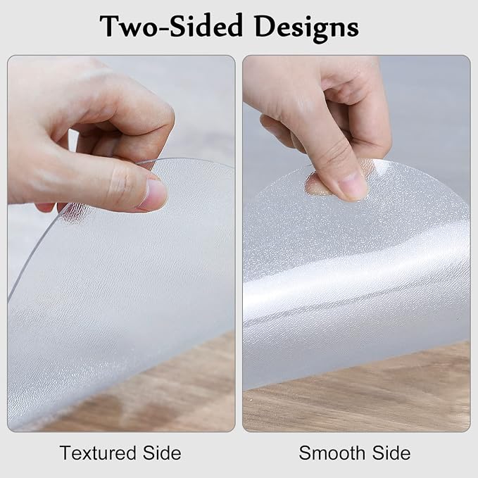 Blvornl Office Chair Mat for Hard Wood Floor, Transparent, 51 X 63in - Image 5
