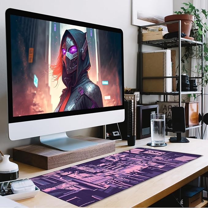 Large Mouse Pad Office Desk Pad Gaming, Kyoto | Durable Waterproof Non-Slip Base Long XXXL Large Gamer DeskMat for Home Office Gaming Work - Image 7