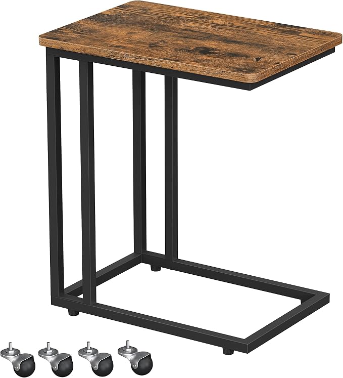 VASAGLE C Shape End Table for Couch or Sofa, Industrial Small Side Table - Image 8