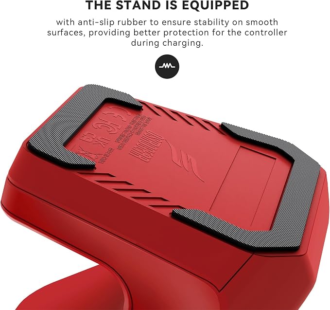 Charging Station Dock for Xbox Elite Series 2 Controller, Magnetic Charger Stand for Xbox Elite Series 2 Core Controller with Type C Charging Cable, LED Indicator - Red - Image 6
