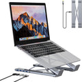 Mukiya 5-in-1 USB C Hub Adjustable Aluminum Laptop Stand by Mukiya