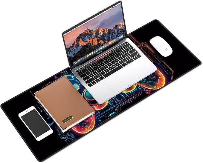 Galdas Gaming Mouse Pad XXL XL Large Long Extended Big Mousepad Non-Slip Rubber Keyboard Mouse Pad with Stitched Edges for Laptop Home Office (31.5x11.8x0.08 Inch) … (Handle) - Image 3