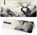 Japanese Mouse Pad, Large Japanese Desk Mat, XL Anime Gaming Keyboard Mat, Non-Slip Rubber Base, Big Extended Desk Protector for Home Office, 31.5”x11.8” by Brecoy