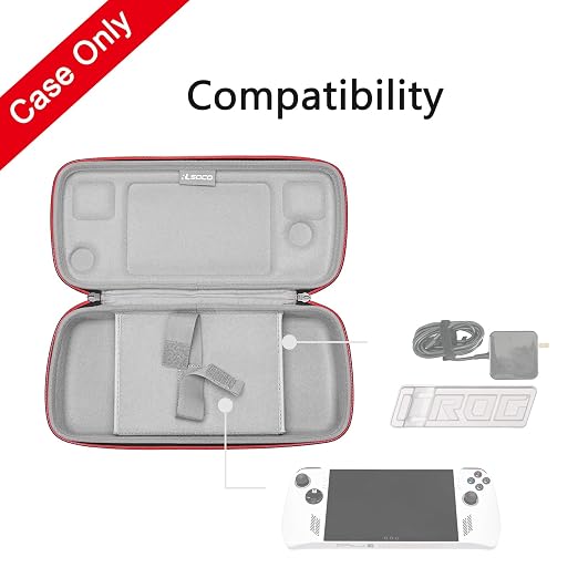 RLSOCO Carrying Case for ASUS ROG Ally 7" 120Hz Gaming Handheld & Accessories Fits the Portable Console, Console Base, Charger, Charging Cable, etc. (Case Only) - Image 2