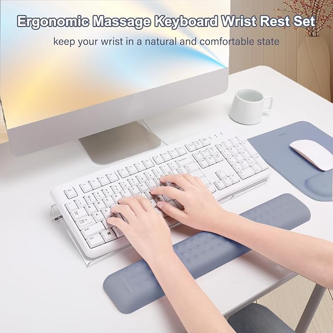 MOSISO Keyboard Stand&Wrist Rest Support for Keyboard &Mouse Pad Set - Image 5