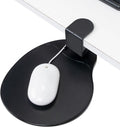 EHO Clamp-On Under Desk Mouse Tray, 360° Swivel Ergonomic Platform with Cable Organizer, Smooth Glide Surface for Gaming or Office, Fits Desks 0.5"-1.5" Thick, Tool-Free Install, TAA-Compliant by EHOPrime
