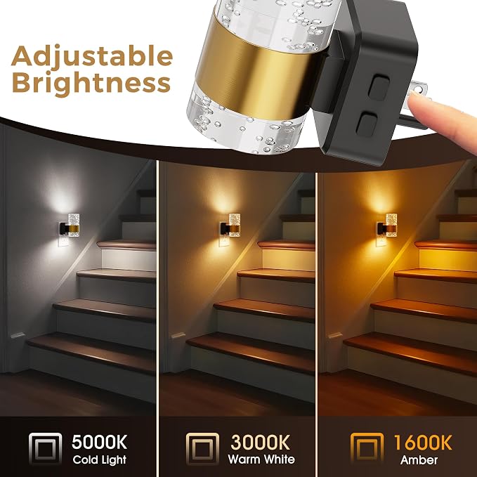 L LOHAS LED Night Lights Plug into Wall, Dusk-to-Dawn Sensor Night Light - Image 3