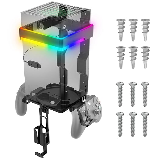Fosmon Wall Mount for Xbox Series X/S Gaming Console Shelf Kit Stand - Image 7