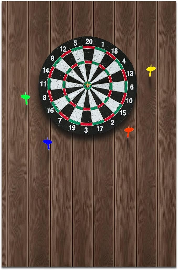 Hahafelt Felt Wood Grain Dart Board Wall Protectors Square Dart Board Backing Tiles Dartboard Backboard Cork Backboards Alternative by Hahafelt